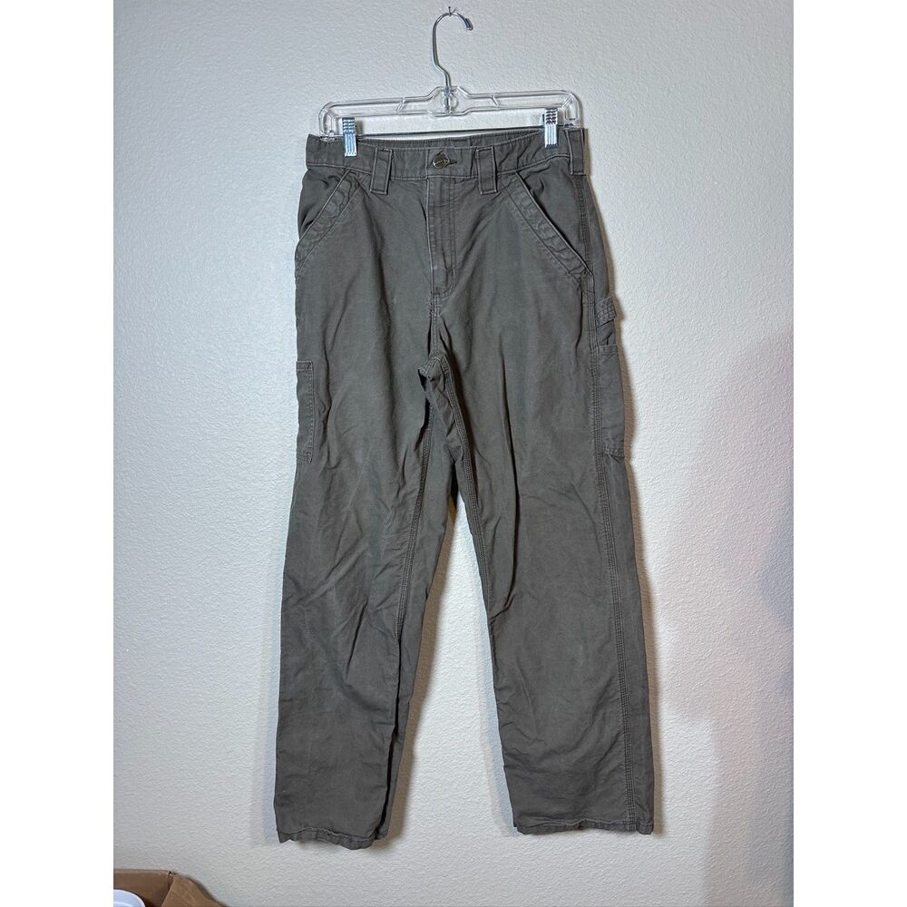 carhartt mens green kaki pants size 30 x 31